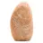 Polished natural microline pink moonstone block