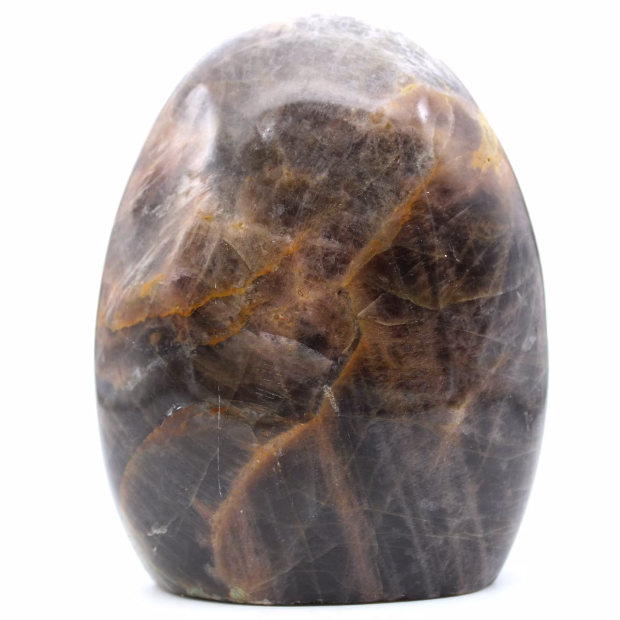 Freeform black moonstone microline stone