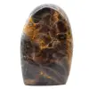 Polished natural microline black moonstone - 0