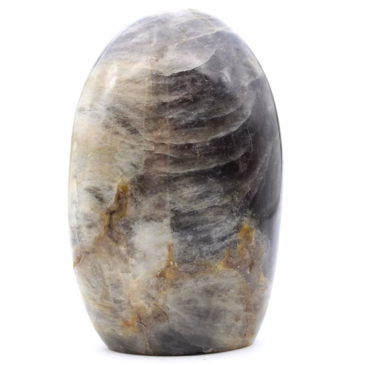 Natural microline black moonstone stone