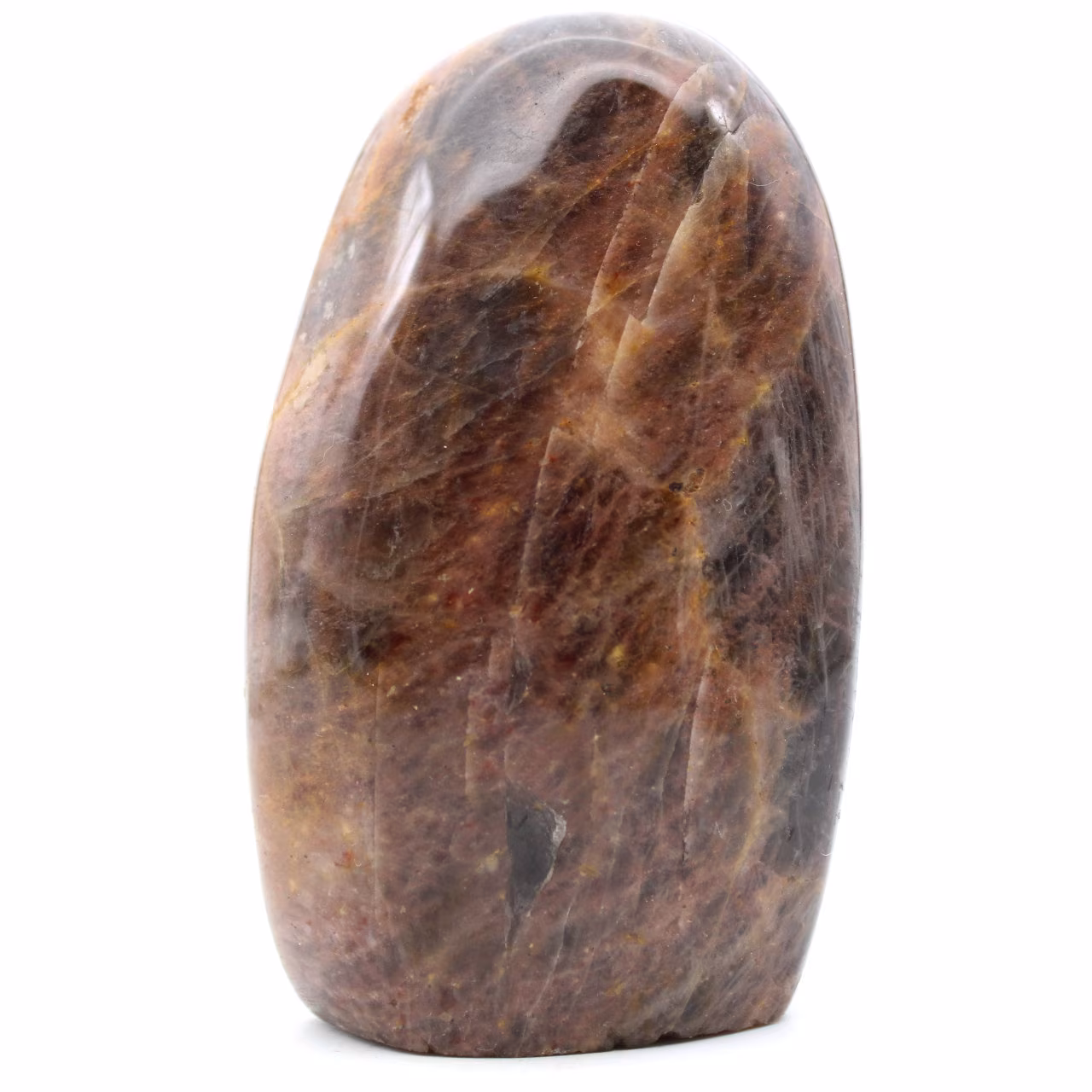 Polished shape microline black moonstone
