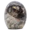 Freeform black moonstone microline - 0