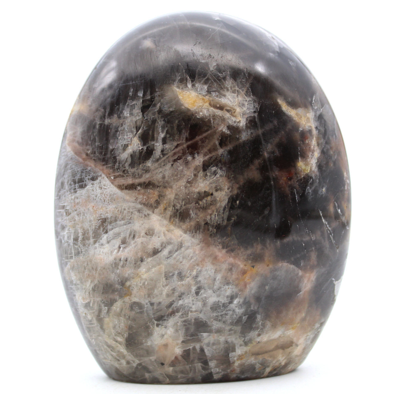 Freeform black moonstone microline