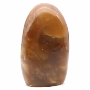 Natural decorative honey calcite