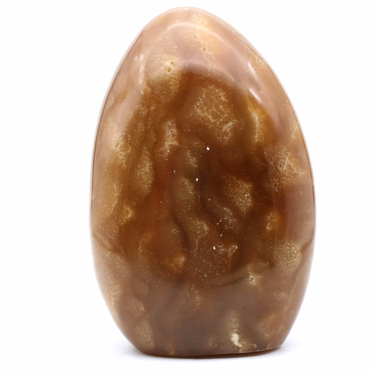 Natural honey calcite for ornament