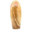 Calcite honey polished form - 0