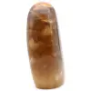 Polished honey calcite stone - 2
