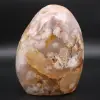 Polished flower agate stone - 0