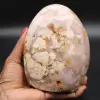 Polished flower agate stone - 1