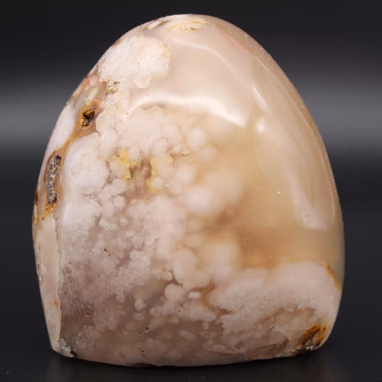 Natural flower agate decoration
