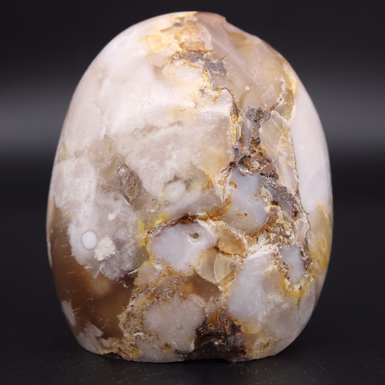 Natural flower agate stone