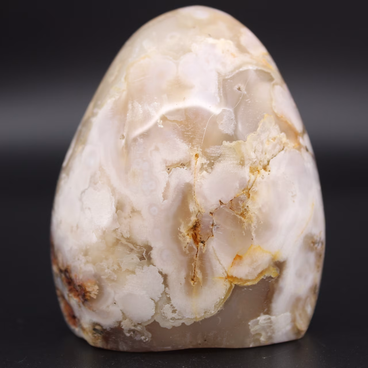 Free form agate flower stone