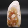 Polished natural flower agate - 0