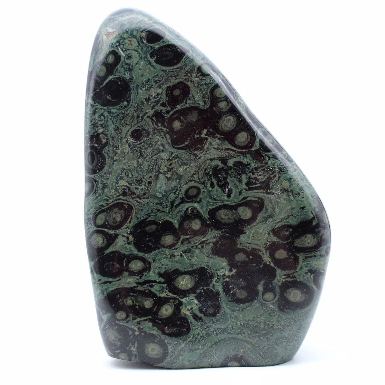 Polished natural kambamba jasper block