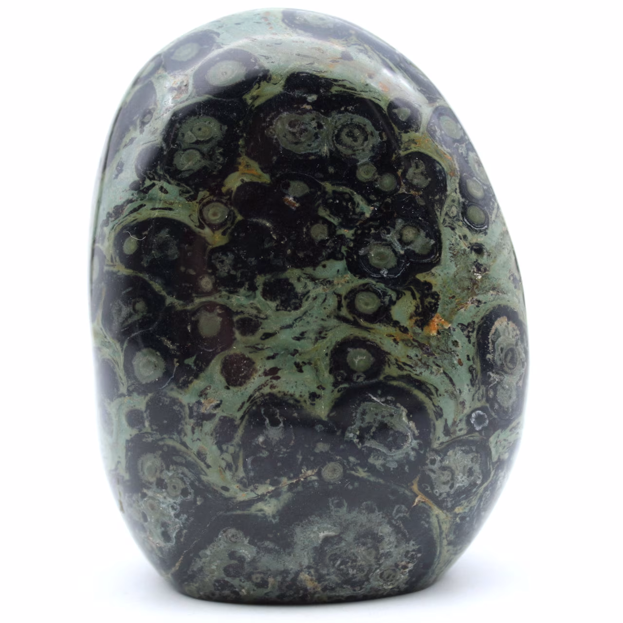 Polished natural kambamba jasper