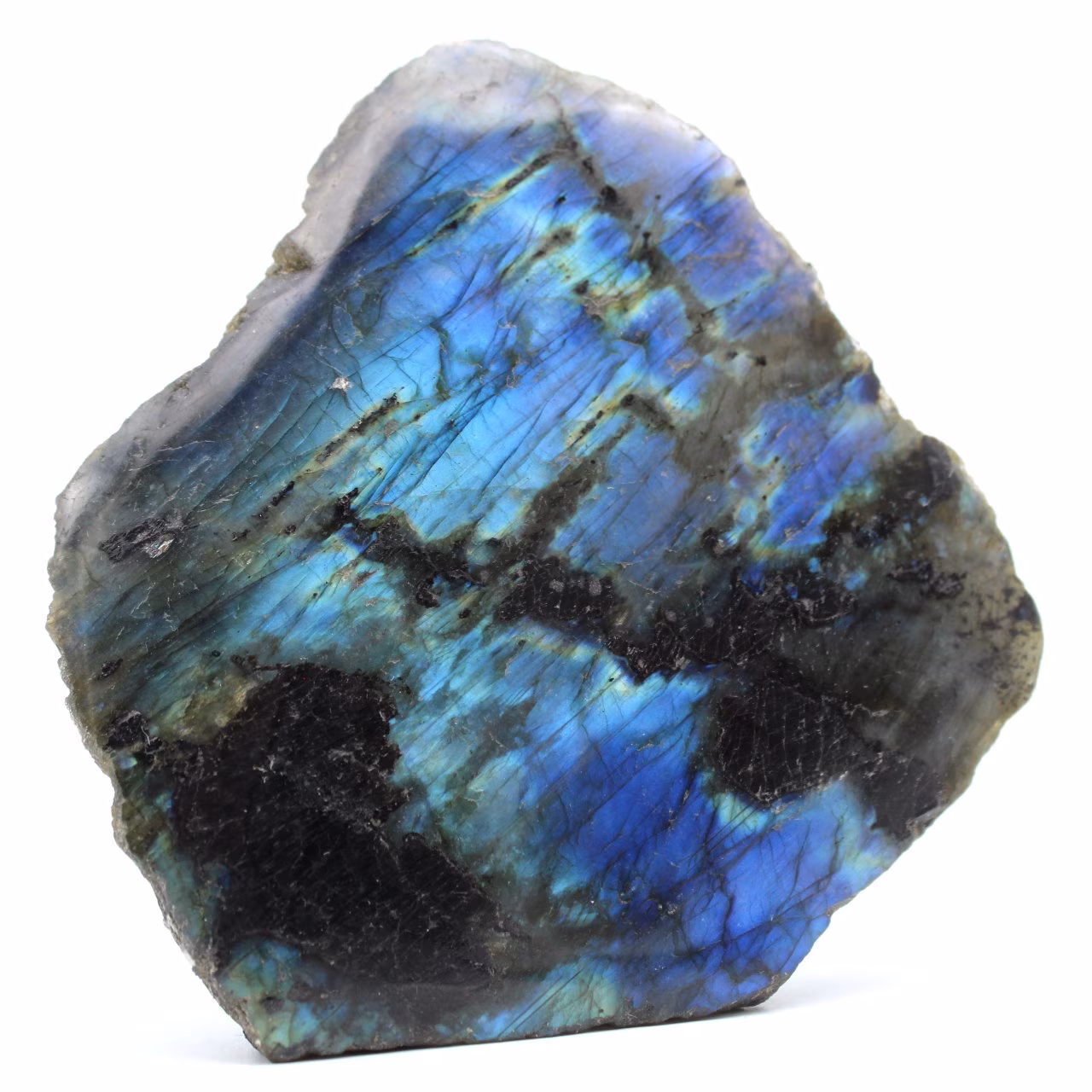 Labradorite decoration stone one polished face
