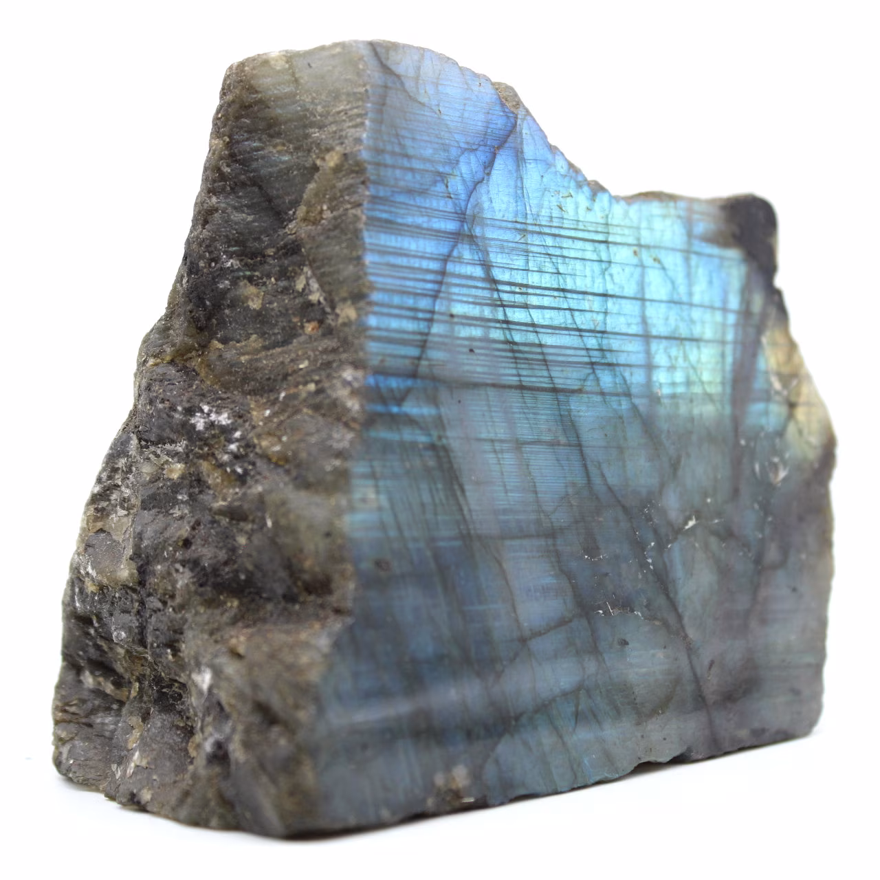 Labradorite a decorative natural polished side