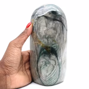 Gray ribbon jasper freeform