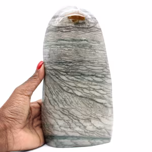 Natural Gray Ribboned Jasper Stone