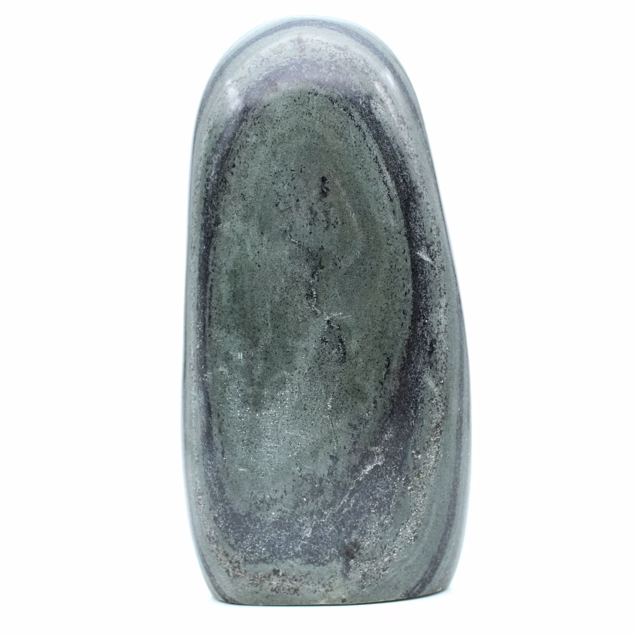 Free form of striated green jasper