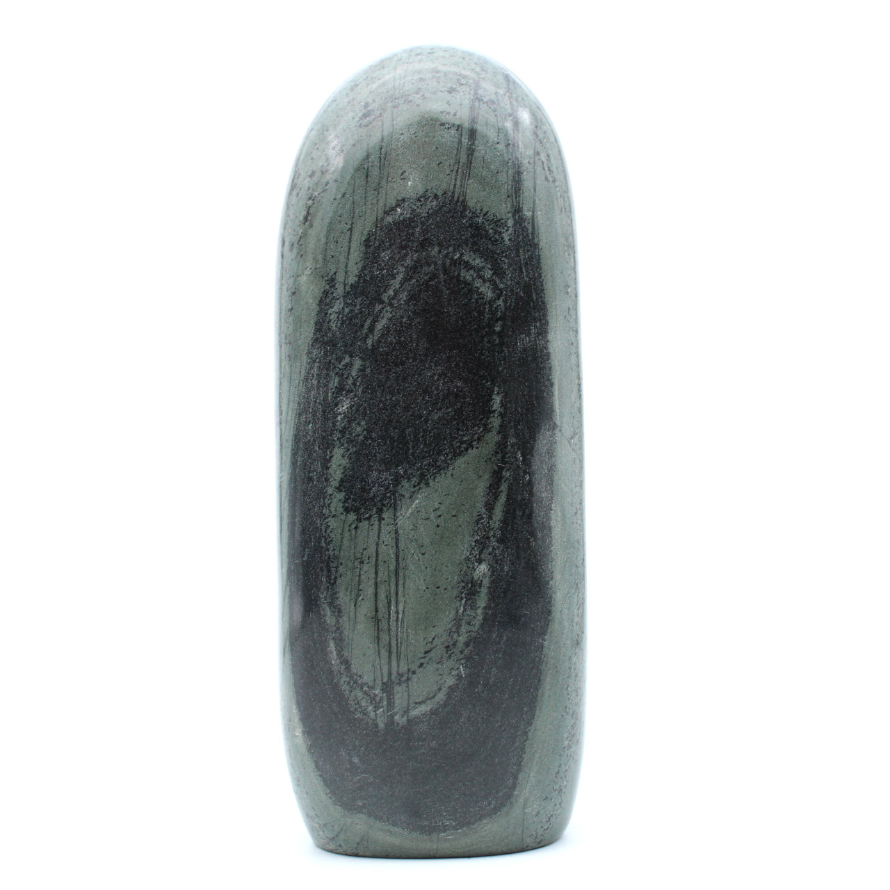 Freeform striated green jasper