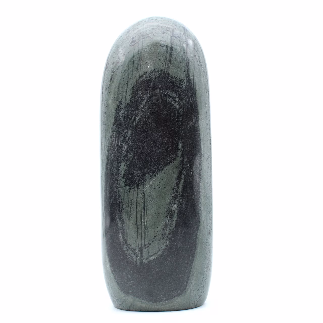 Freeform striated green jasper