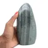 Natural striated green jasper stone - 1
