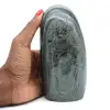 Collectible natural striated green jasper - 1