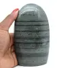 Polished natural striated green jasper - 1