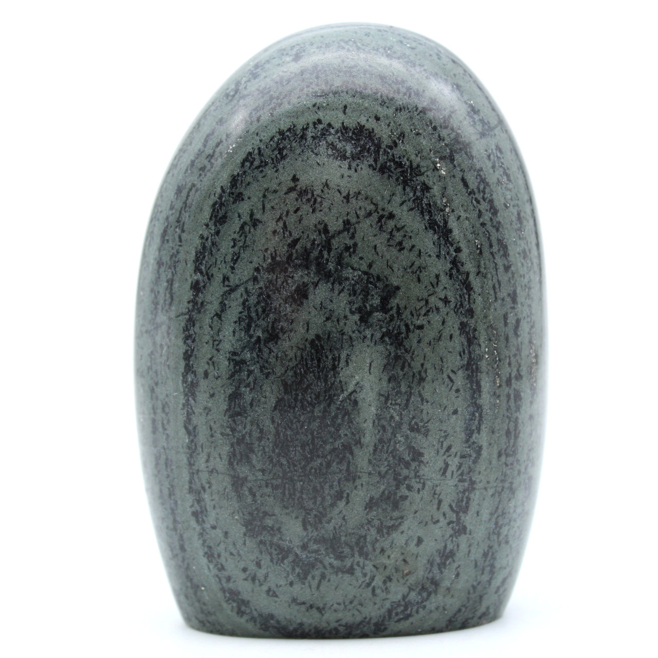 Polished striated green jasper from Madagascar