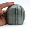 Natural striated green jasper stone - 1