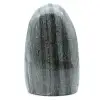 Green jasper striated polished shape - 0