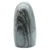 Green jasper striated polished shape - 2