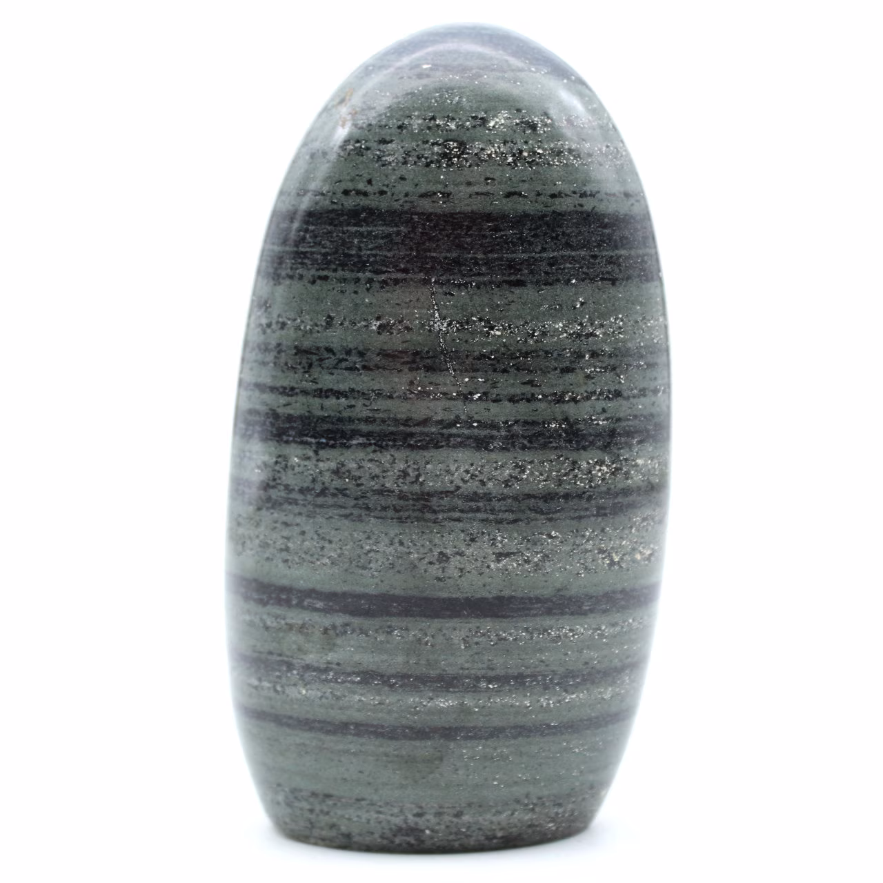 Green striated jasper from Madagascar