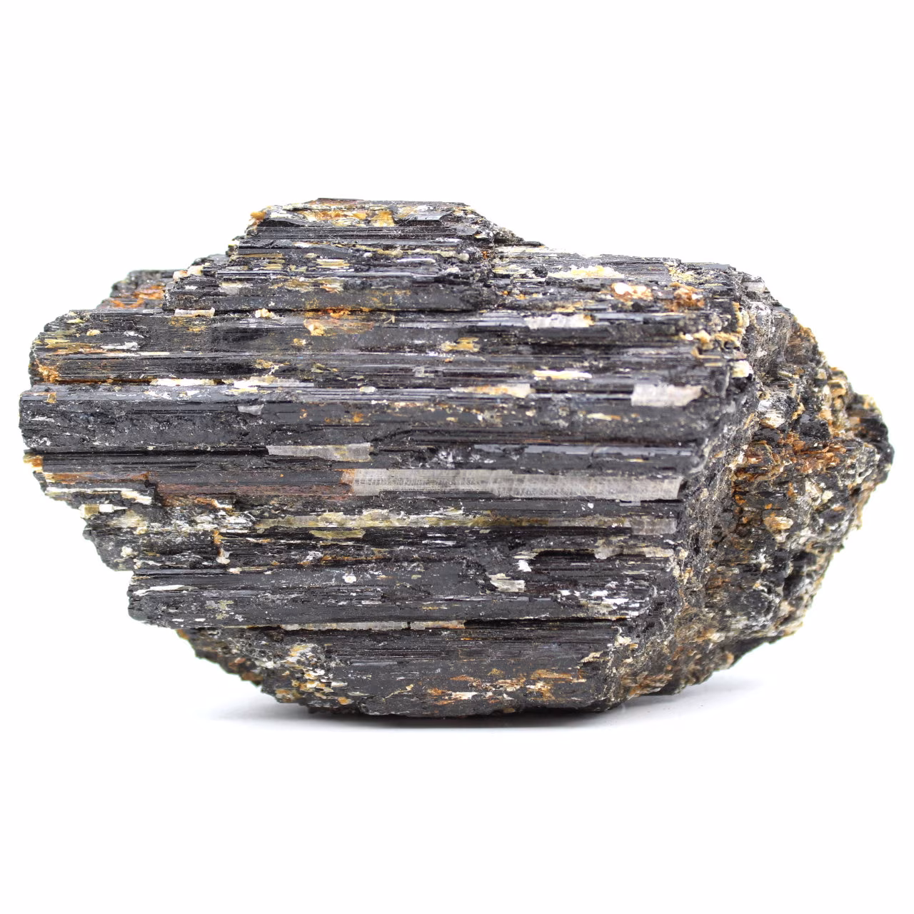 Crystallized black tourmaline