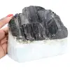 Tourmaline crystallization on a quartz base - 1
