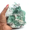 Raw natural green fluorite - 0