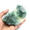 Crystallization of green fluorite from Madagascar - 0