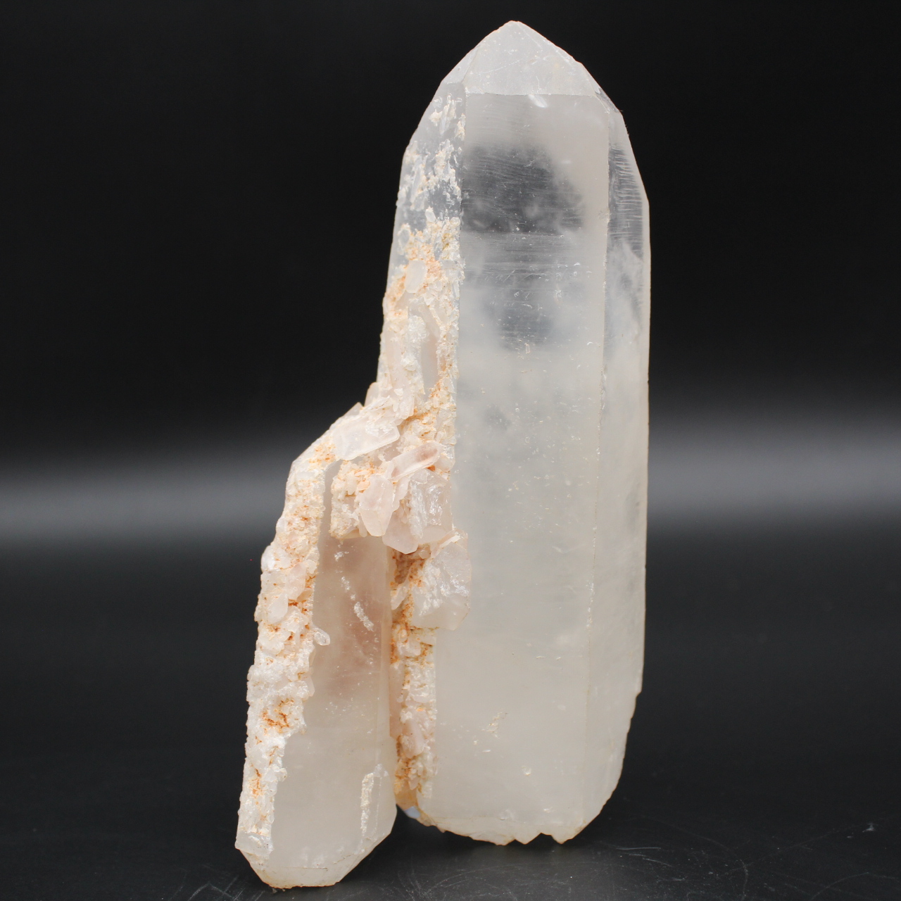 Natural quartz prism from Madagascar