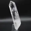 Re-surfaced rock crystal bi-terminated prism - 0