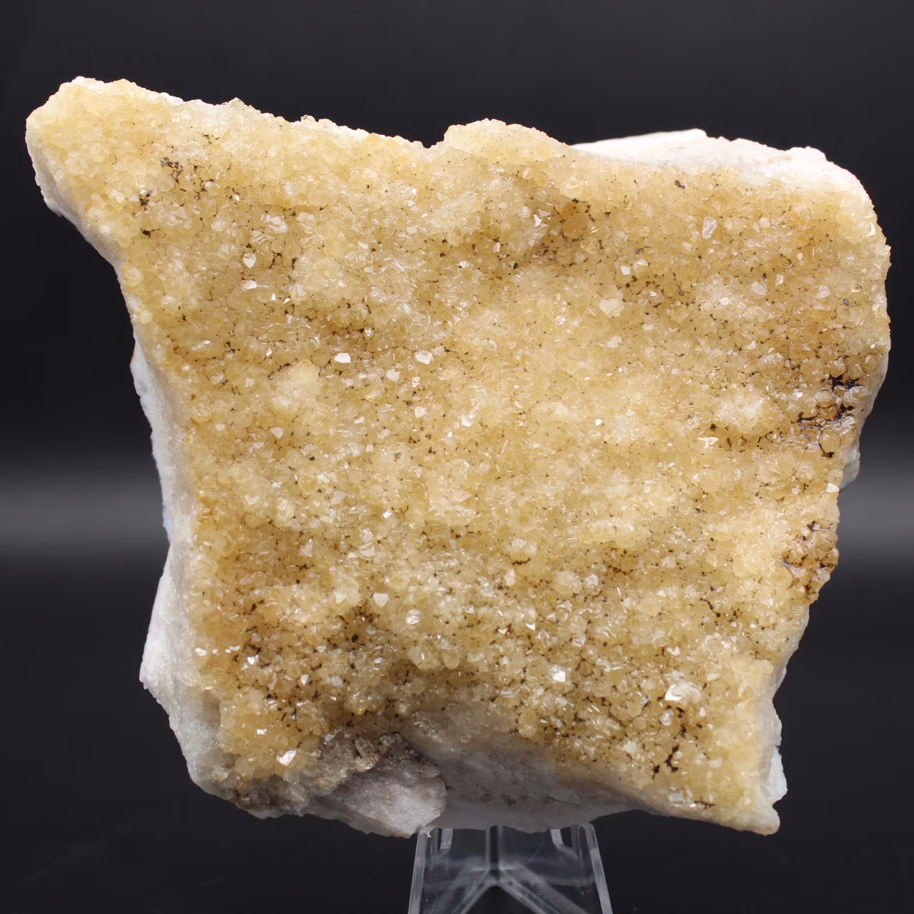 Crystallized citrine from Brazil
