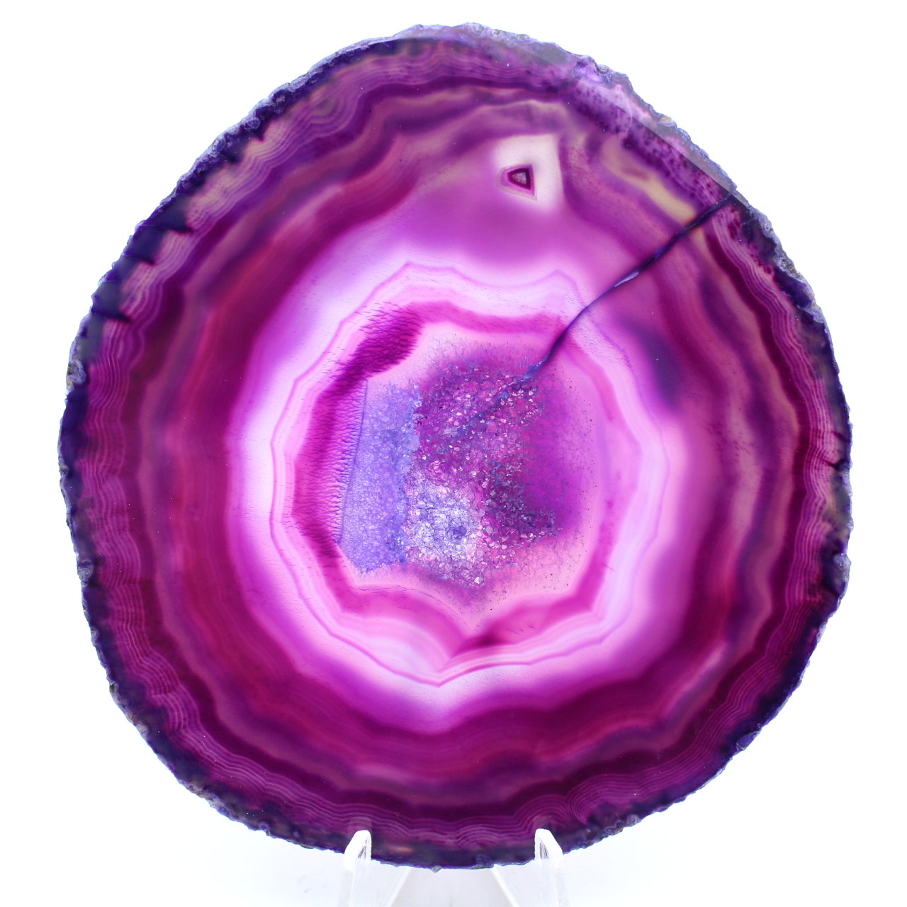 Polished agate slice