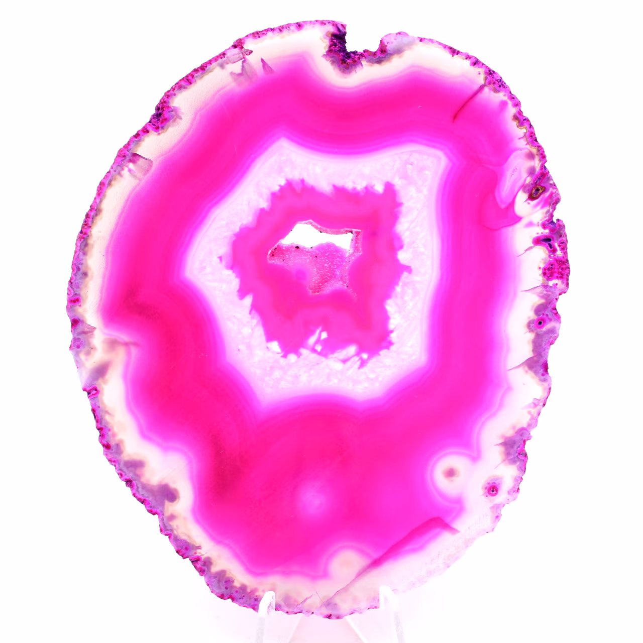 Polished agate slice