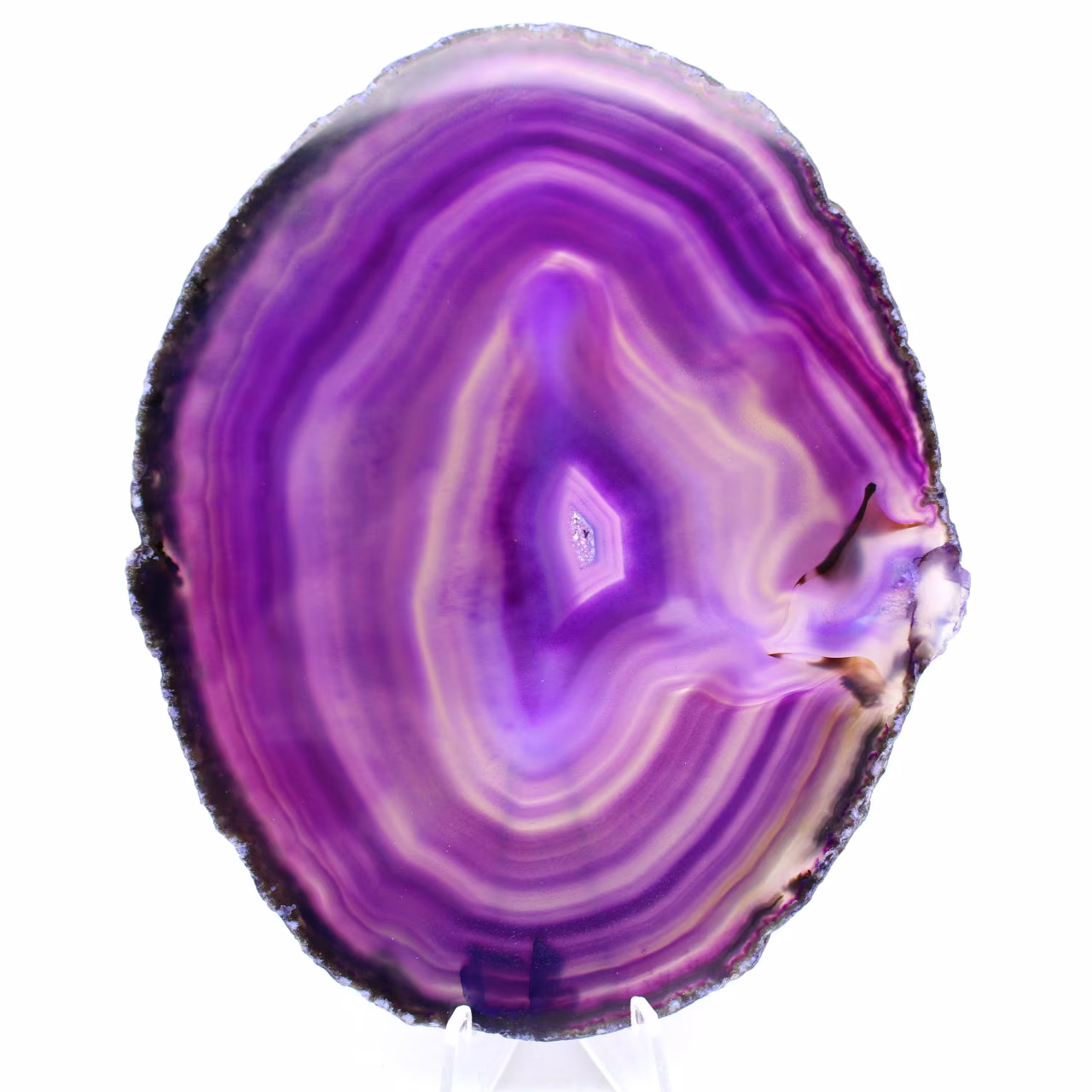 Natural rock agate from Brazil