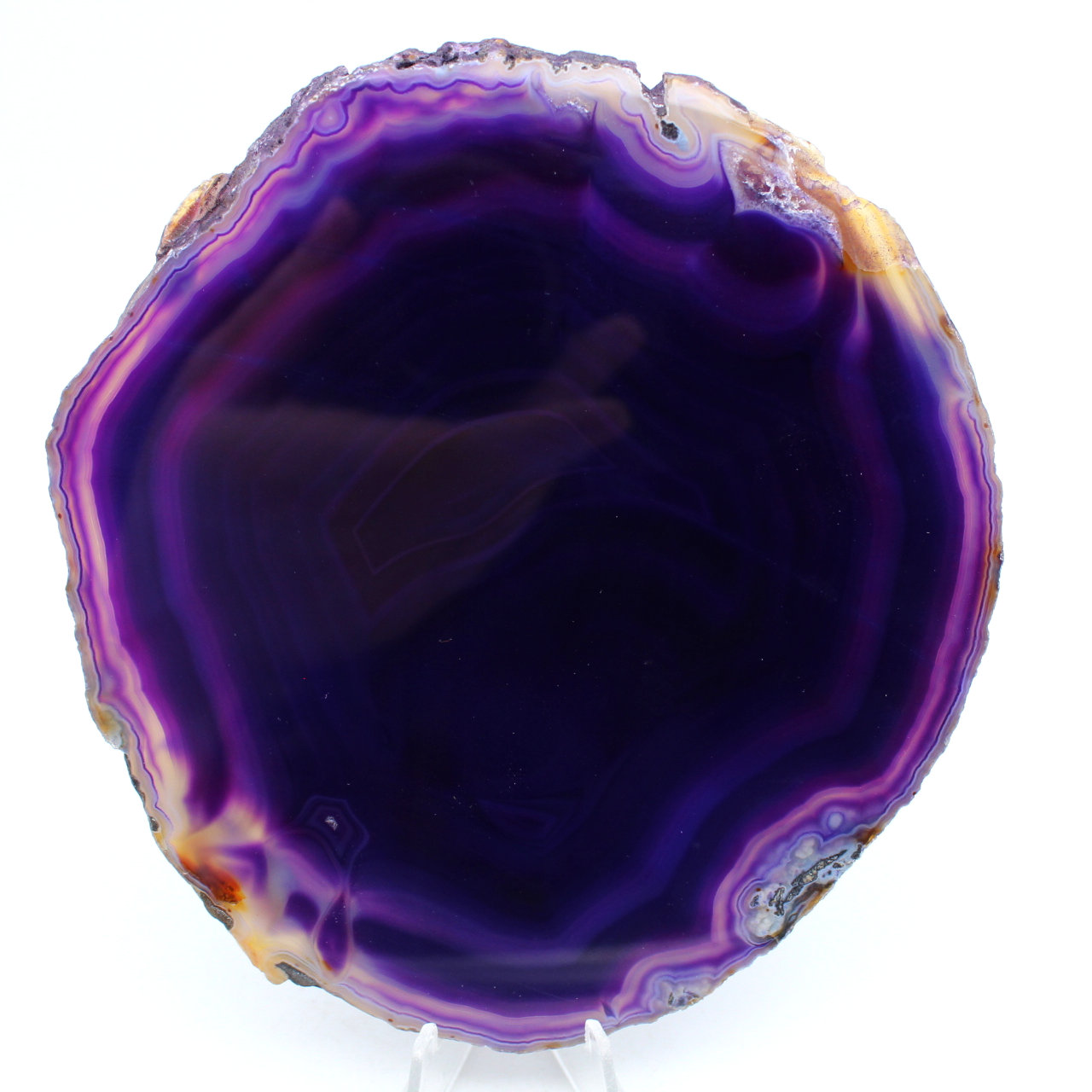 Polished natural agate