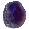 Slice of purple agate mineral - 0