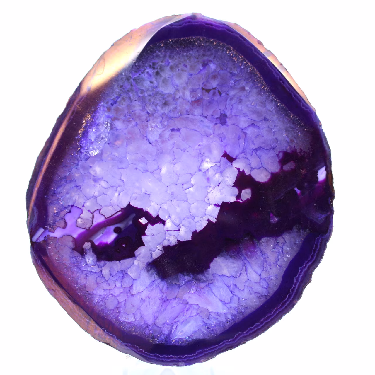 Purple agate decoration