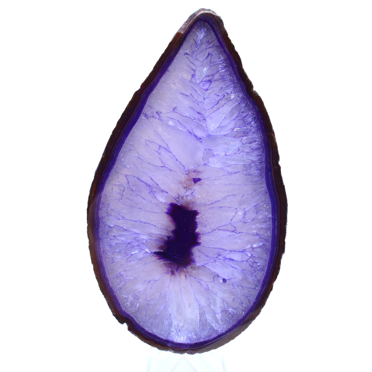 Decorative stone in purple agate