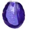 Violet agate stone from Brazil - 0