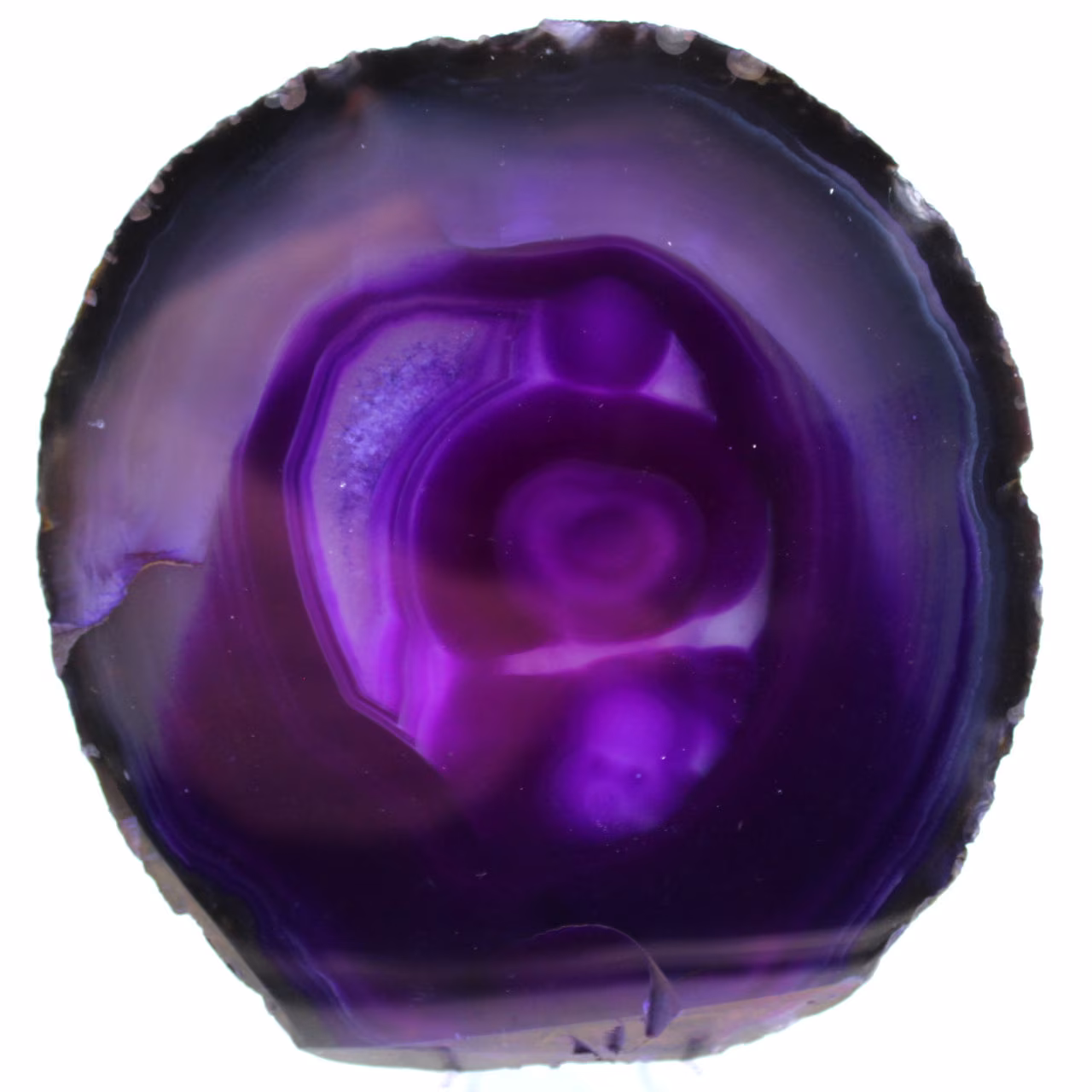 Violet agate from Brazil